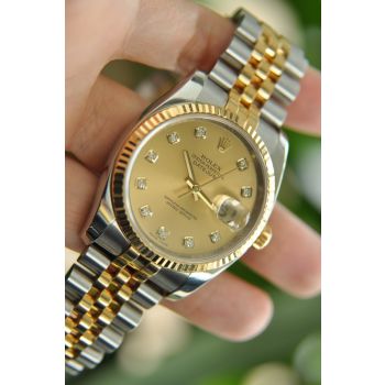 ROLEX 116233 MẶT VÀNG HẠT KIM CƯƠNG TO