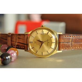 ĐỒNG HỒ OMEGA CONSTELLATION BÁT QUÁI CÀNG GÃY VÀNG ĐÚC 18K