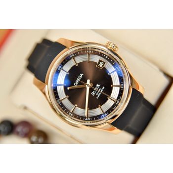ĐỒNG HỒ OMEGA DE VILLE HOUR VISION 431.63.41.21.13.001 CŨ VÀNG KHỐI 18K, SIZE 41MM