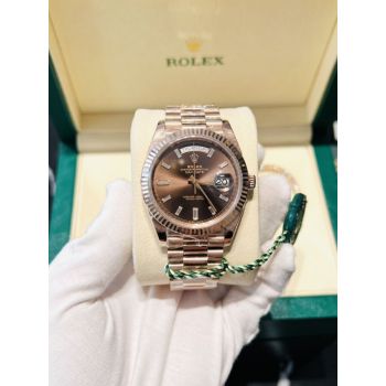 ĐỒNG HỒ ROLEX DAY-DATE 228235 CHOCOLATE.FULL BOX 2018 SIZE 40