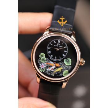 Đồng Hồ Cá Koi Jaquet Droz Petite Heure Minute Carps J005013224. New 100%