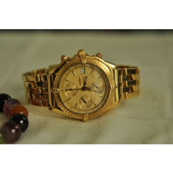 ĐỒNG HỒ BREITLING CHRONOGRAPHE VÀNG ĐÚC 18K NGUYÊN ZIN 100% THỤY SỸ