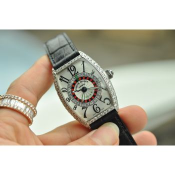 ĐỒNG HỒ FRANCK MULLER VEGAS 18K WHITE GOLD DIAMOND LIKE NEW