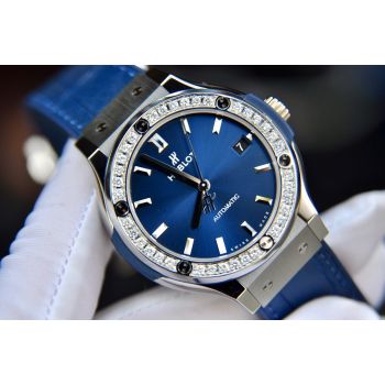 ĐỒNG HỒ HUBLOT CLASSIC FUSION TITANIUM 38MM NEW 2020 MẶT XANH NAVY