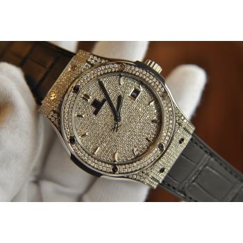 ĐỒNG HỒ HUBLOT CLASSIC FUSION TITANIUM 42MM CUSTOM DIAMOND NEW 100%