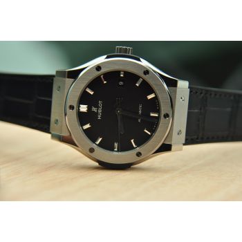 ĐỒNG HỒ HUBLOT CLASSIC FUSION TITANIUM 42MM NEW 100% MẶT ĐEN