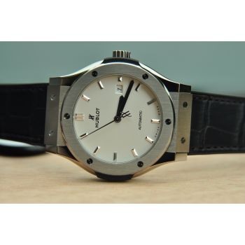 ĐỒNG HỒ HUBLOT CLASSIC FUSION TITANIUM 42MM NEW 100% MẶT TRẮNG