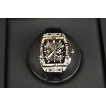 ĐỒNG HỒ HUBLOT SPIRIT OF BIG BANG CHRONOGRAPH TITANIUM PAVE DIAMOND NEW 100%