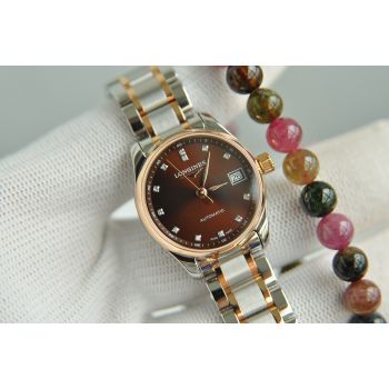 ĐỒNG HỒ LONGINES MASTER COLLECTION L2.257.5.67.7 MẶT KIM CƯƠNG NÂU SOCOLA