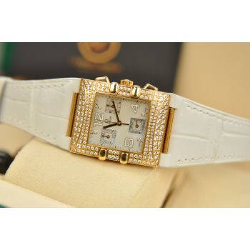 ĐỒNG HỒ NỮ OMEGA CONSTELLATION 1645.75.21 QUADRA QUARTZ VÀNG ĐÚC 18K THỤY SĨ