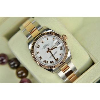 ĐỒNG HỒ NỮ ROLEX DATEJUST 178271 SIZE 31MM DEMI VÀNG HỒNG 18K