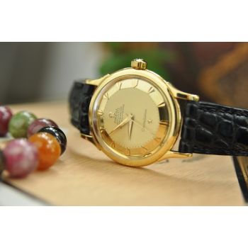 ĐỒNG HỒ OMEGA CONSTELLATION BÁT QUÁI MẶT SỐ CỌC MŨI TÊN VÀNG ĐÚC 18K