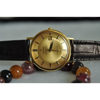 ĐỒNG HỒ OMEGA CONSTELLATION BÁT QUÁI NÚM ẨN 18K SIZE 36