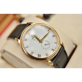 ĐỒNG HỒ OMEGA DEVILLE PRESTIGE 4614.20.02 VÀNG HỒNG NGUYÊN KHỐI 18K