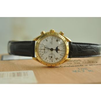 ĐỒNG HỒ OMEGA MAISON CHRONOGRAPH TRĂNG SAO VÀNG ĐÚC 18K