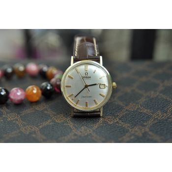 ĐỒNG HỒ OMEGA SEAMASTER DEVILLE BẠC VÀNG 14 LỊCH NGÀY