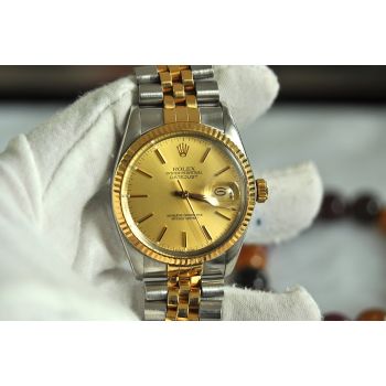 ĐỒNG HỒ ROLEX 16013 MẶT VÀNG DEMI VÀNG 18K