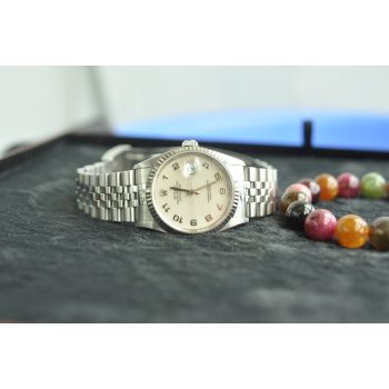 ĐỒNG HỒ ROLEX 16234 MẶT VI TÍNH SỐ HỌC TRÒ DEMI VÀNG 18K