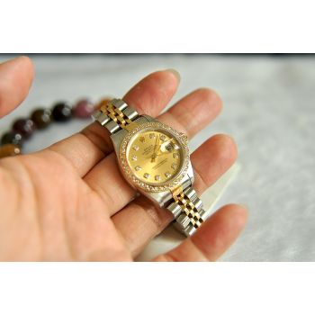 ĐỒNG HỒ ROLEX NỮ 79173 ĐỜI CUỐI 5 SỐ SX NĂM 2000 FULL BOX