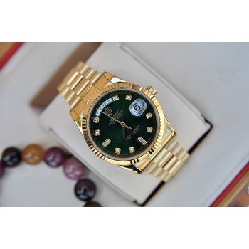 ĐỒNG HỒ ROLEX DAY DATE OYSTER PERPETUAL 118208 SIZE 36MM VÀNG KHỐI 18K