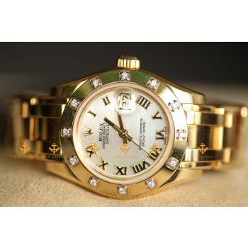 Đồng hồ Rolex Lady-Datejust Pearlmaster 69318 Mặt khảm trai