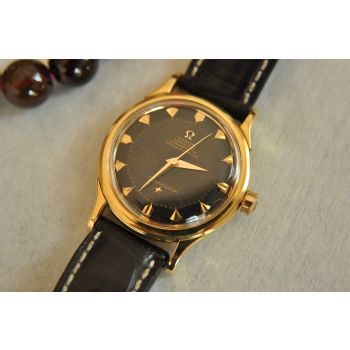 ĐỒNG HỒ OMEGA CONSTELLATION CỌC MŨI TÊN MẶT ĐEN KIM SA