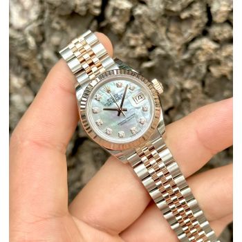 Rolex 279171 khảm trai demi vàng hồng fullbox siêu lướt 2017
