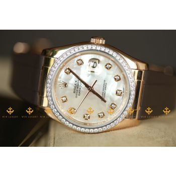 ROLEX DATEJUST 116185 MẶT KHẢM TRAI KIM CƯƠNG