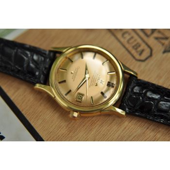 ĐỒNG HỒ OMEGA CONSTELLATION BÁT ÚP MẶT SỐ CỌC ĐÁ ĐEN 18K VỎ 18K
