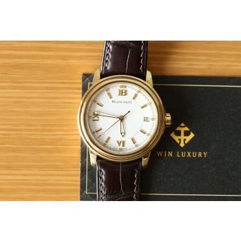 Đồng hồ Blancpain Léman Ultra Slim 2100-1418-53 Unisex Watch in Yellow Gold