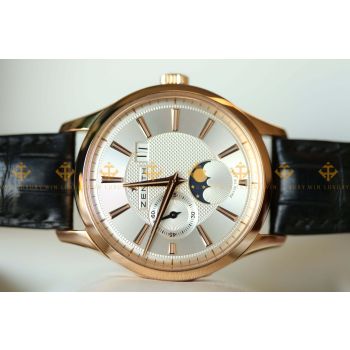 ĐỒNG HỒ NAM ZENITH ELITE CAPTAIN MOONPHASE ROSE GOLD 18.2140.691/02.C498